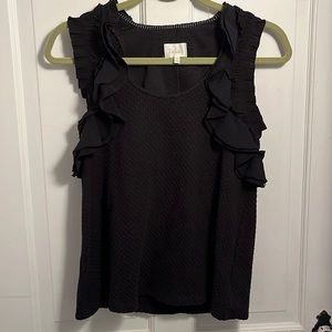 Anthro Deletta Ruffle Sleeve Textured stop